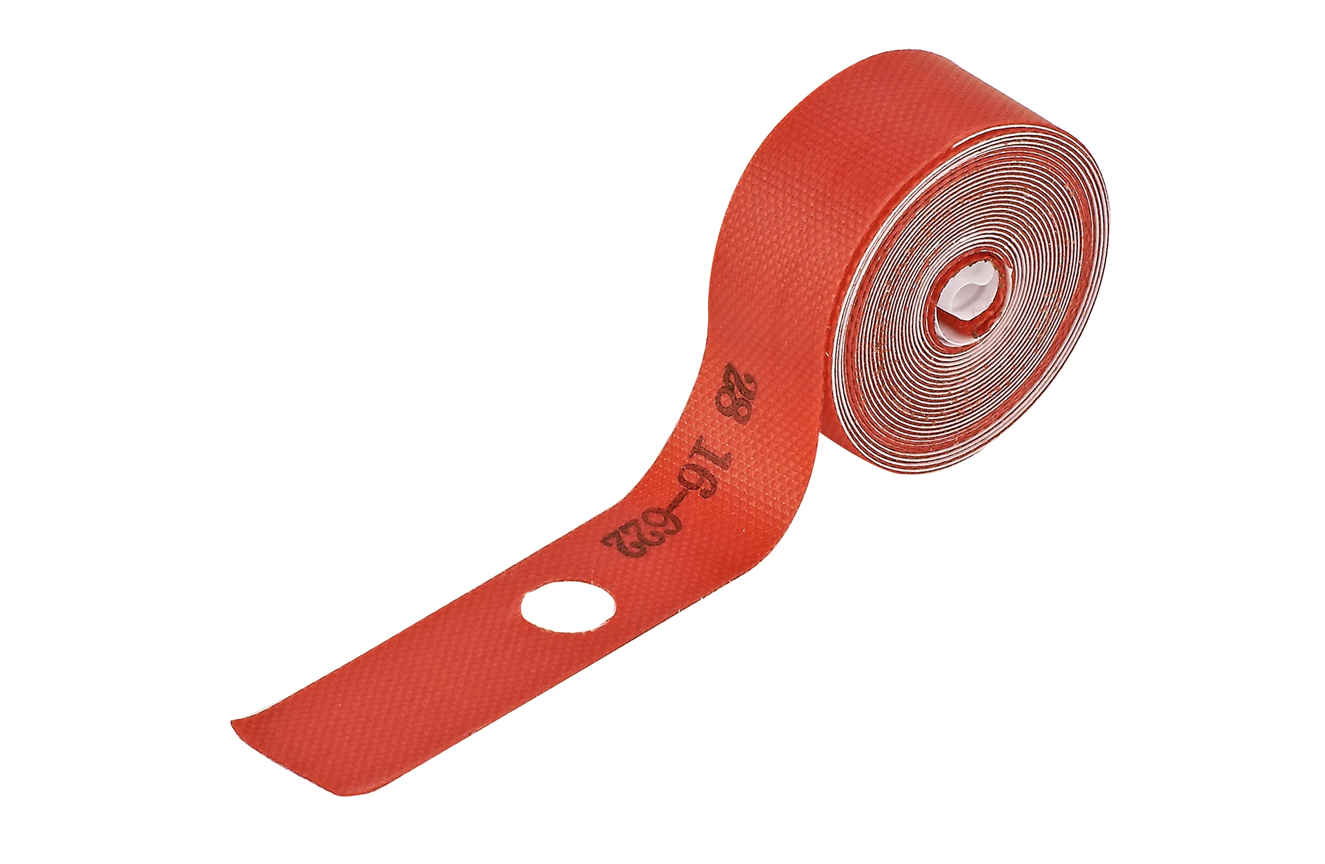 Rolle Felgenklebeband diagonal fotografiert mit Klebestreifen