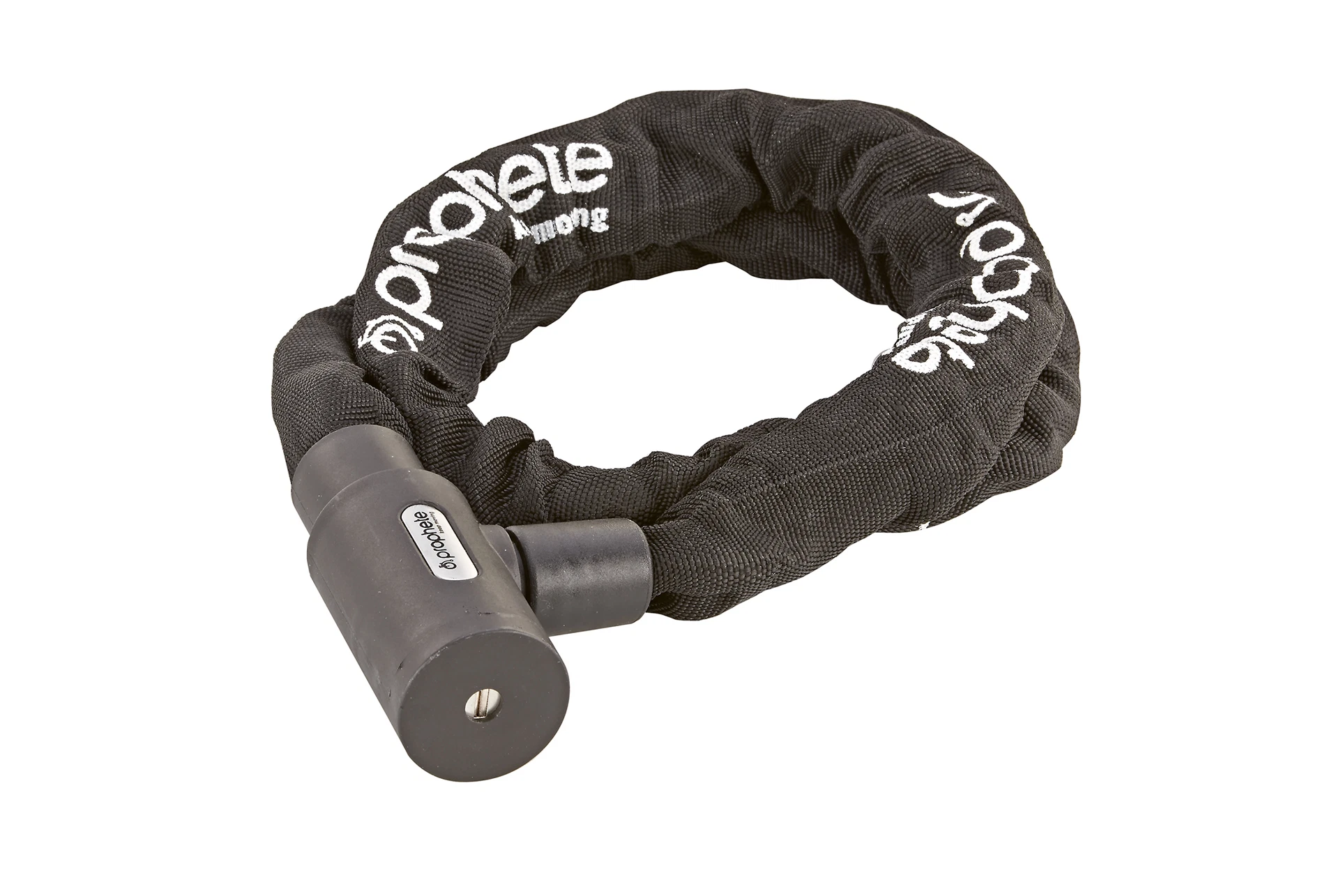 Kettenschloss Prophete - diagonale Ansicht auf weißem Grund