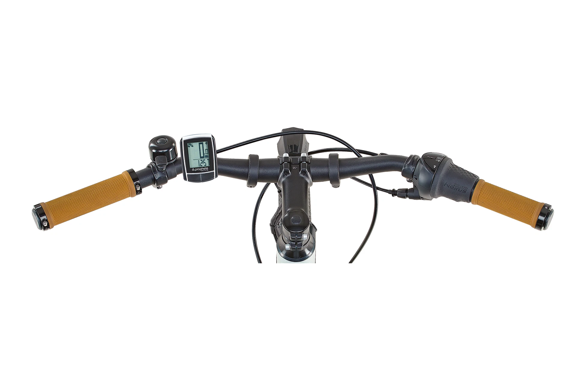 Fahrradcomputer montiert am Lenker