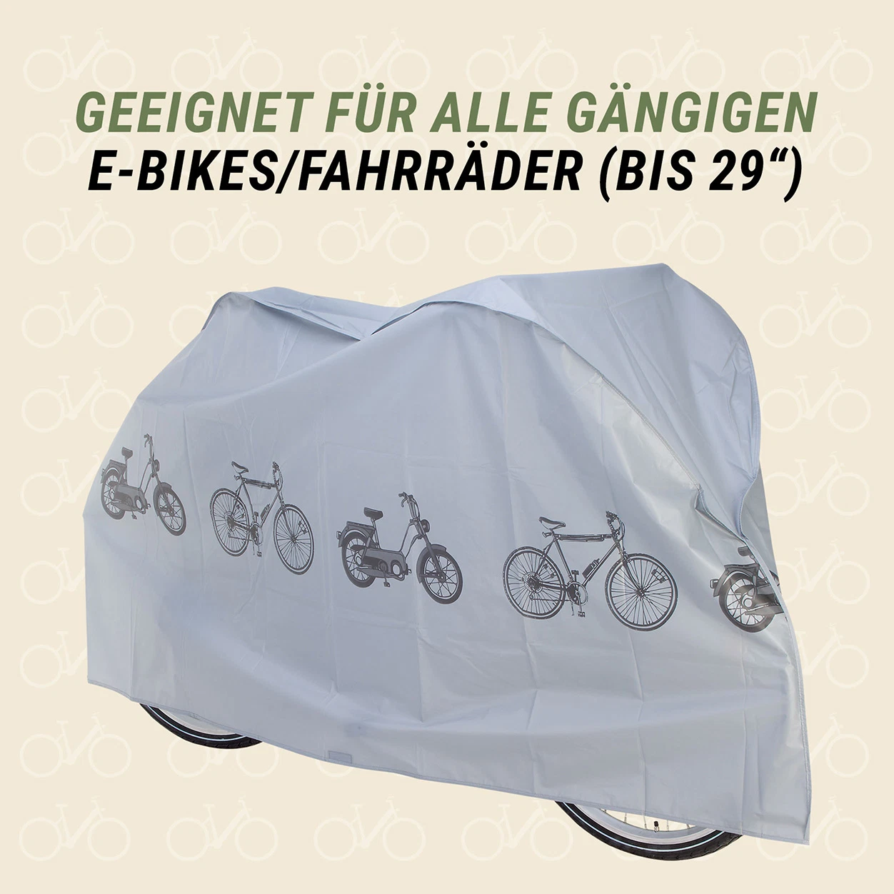 Faltgarage für Bikes - Ansicht von vorne