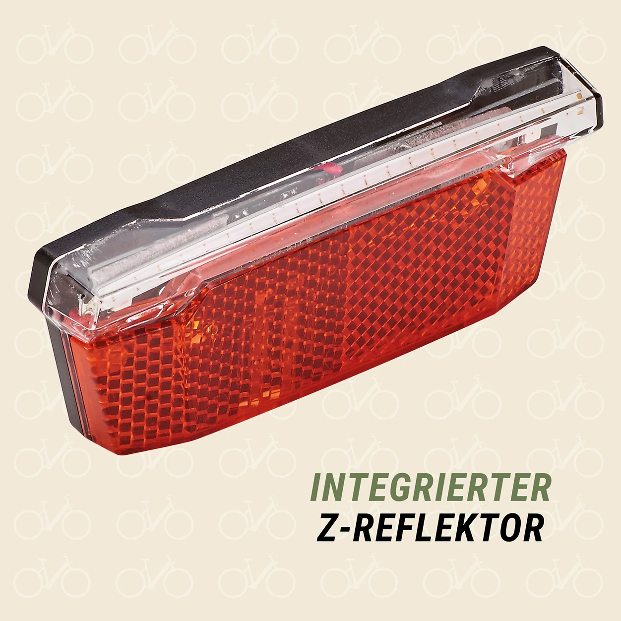 LED-Rücklicht mit Bremslichtfunktion E-Bike