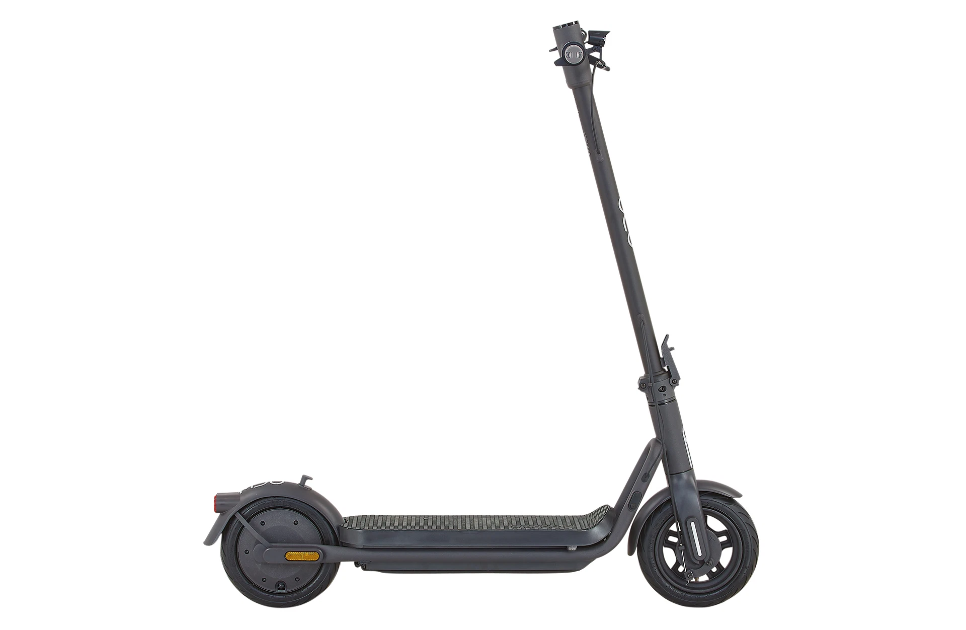 Vollansicht seitlich Prophete E-Scooter ONE vor weißem Hintergrund