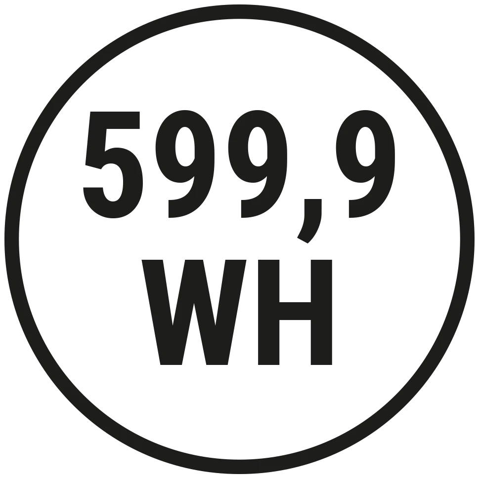Icon 599,9 Wattstunden (rund)