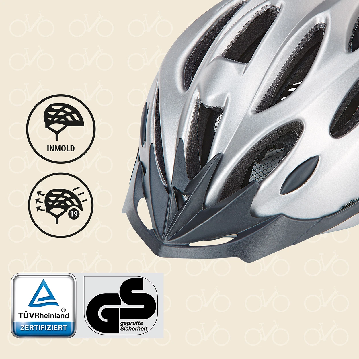 Fahrradhelm silver