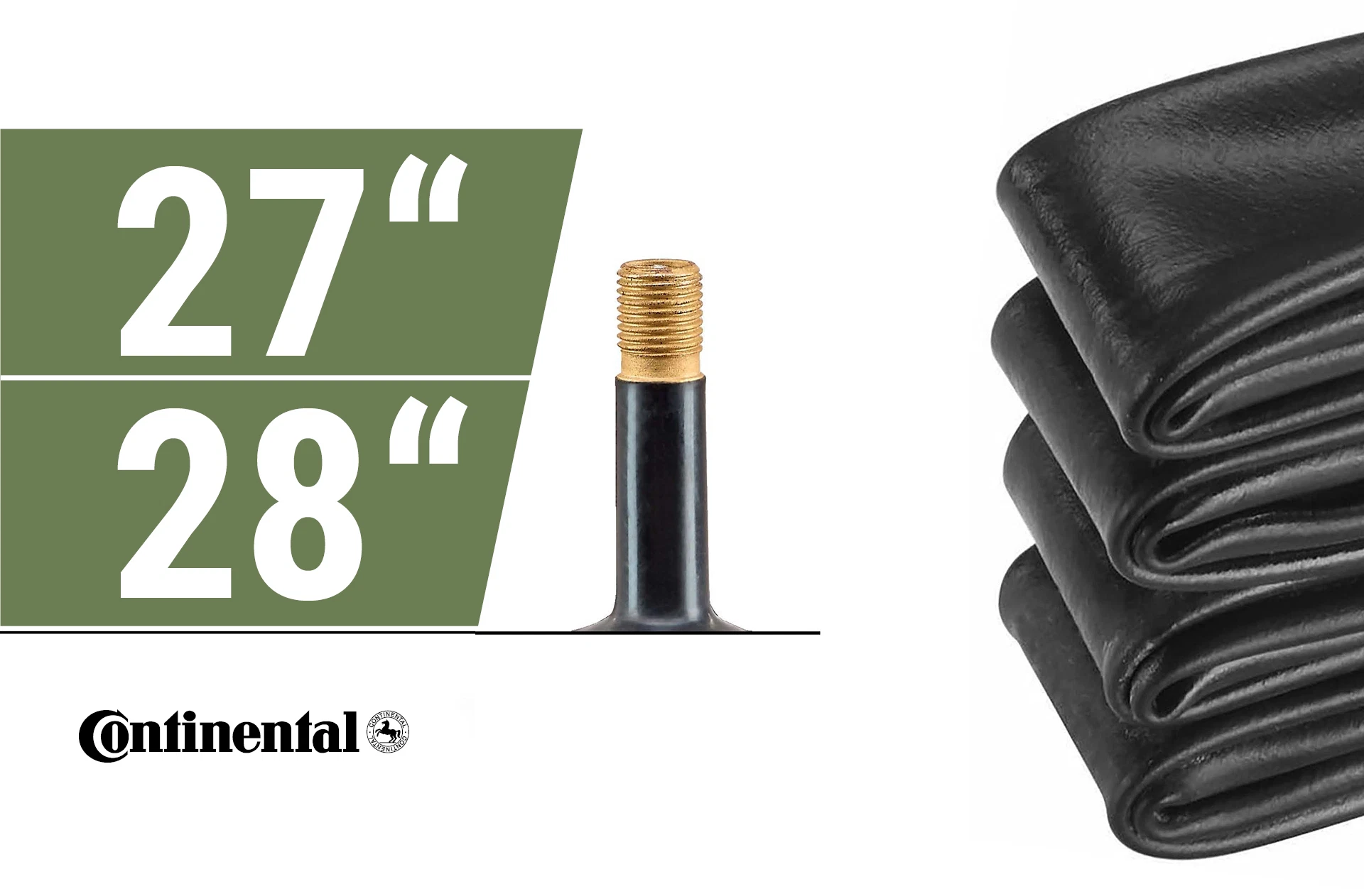 Continental Schlauch 27/28" auf weißem Grund
