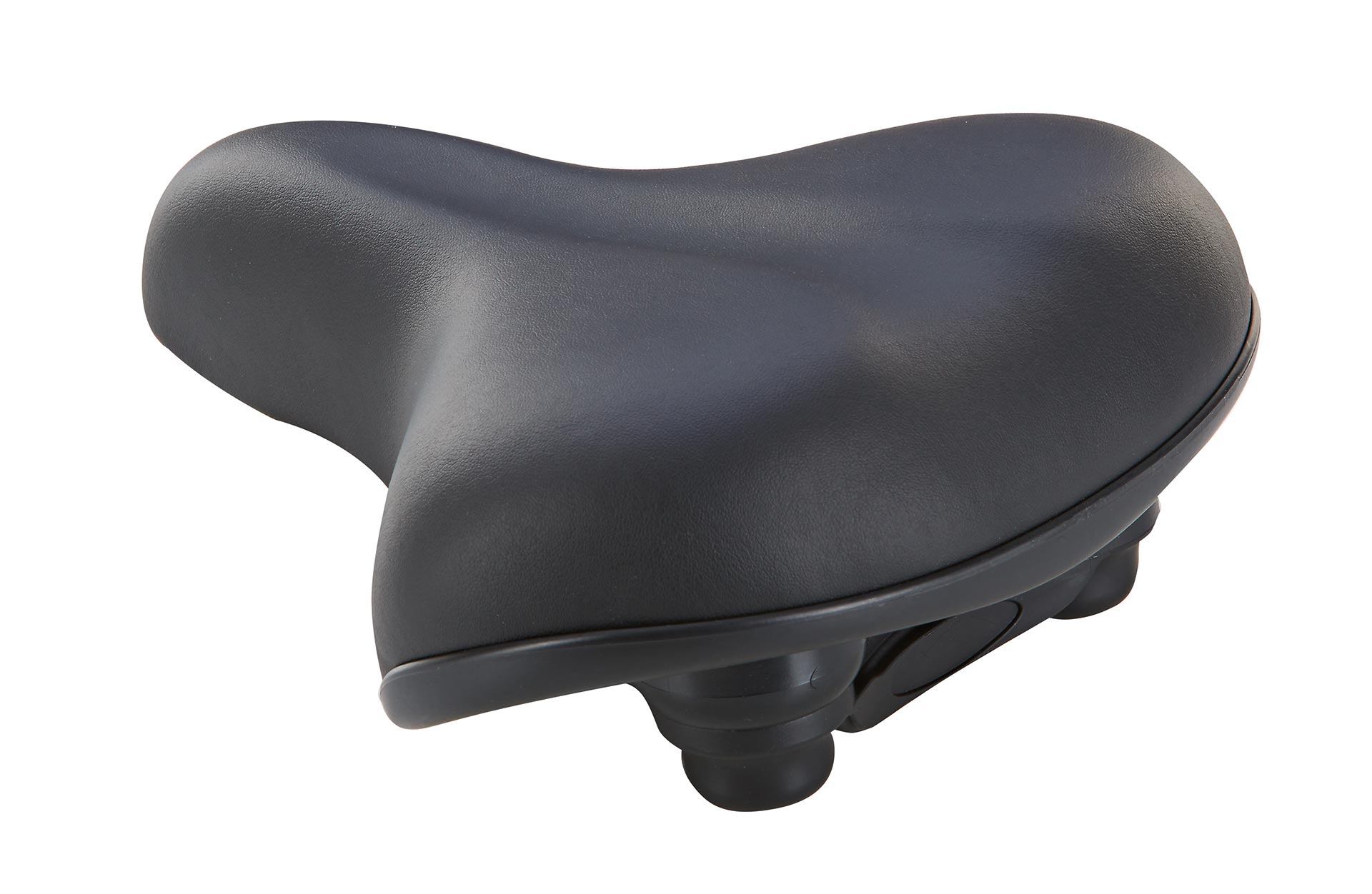 Fahrradsattel - diagonale Ansicht auf weißem Grund