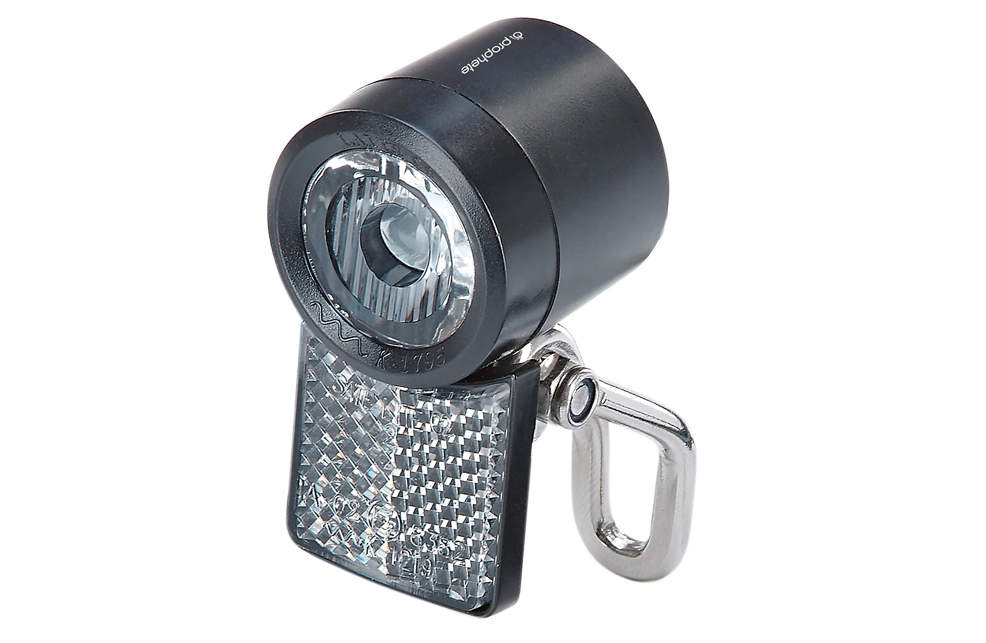 Scheinwerfer mit Reflektor - diagonale Ansicht auf weißem Grund