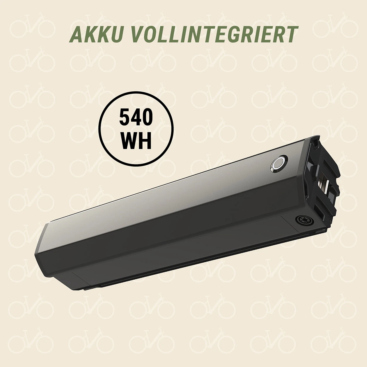 Akku vollintegriert