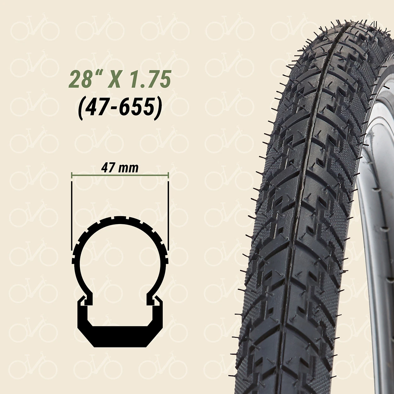 Reifen 28" x 1.75 (47-622)