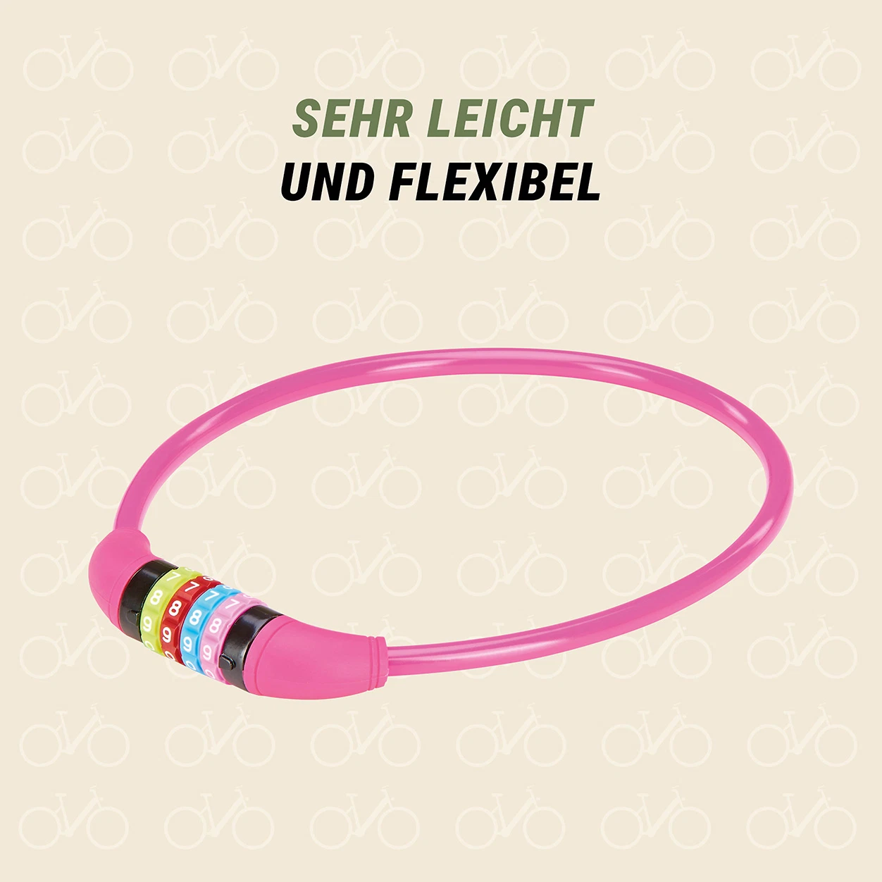 Kabelschloss pink