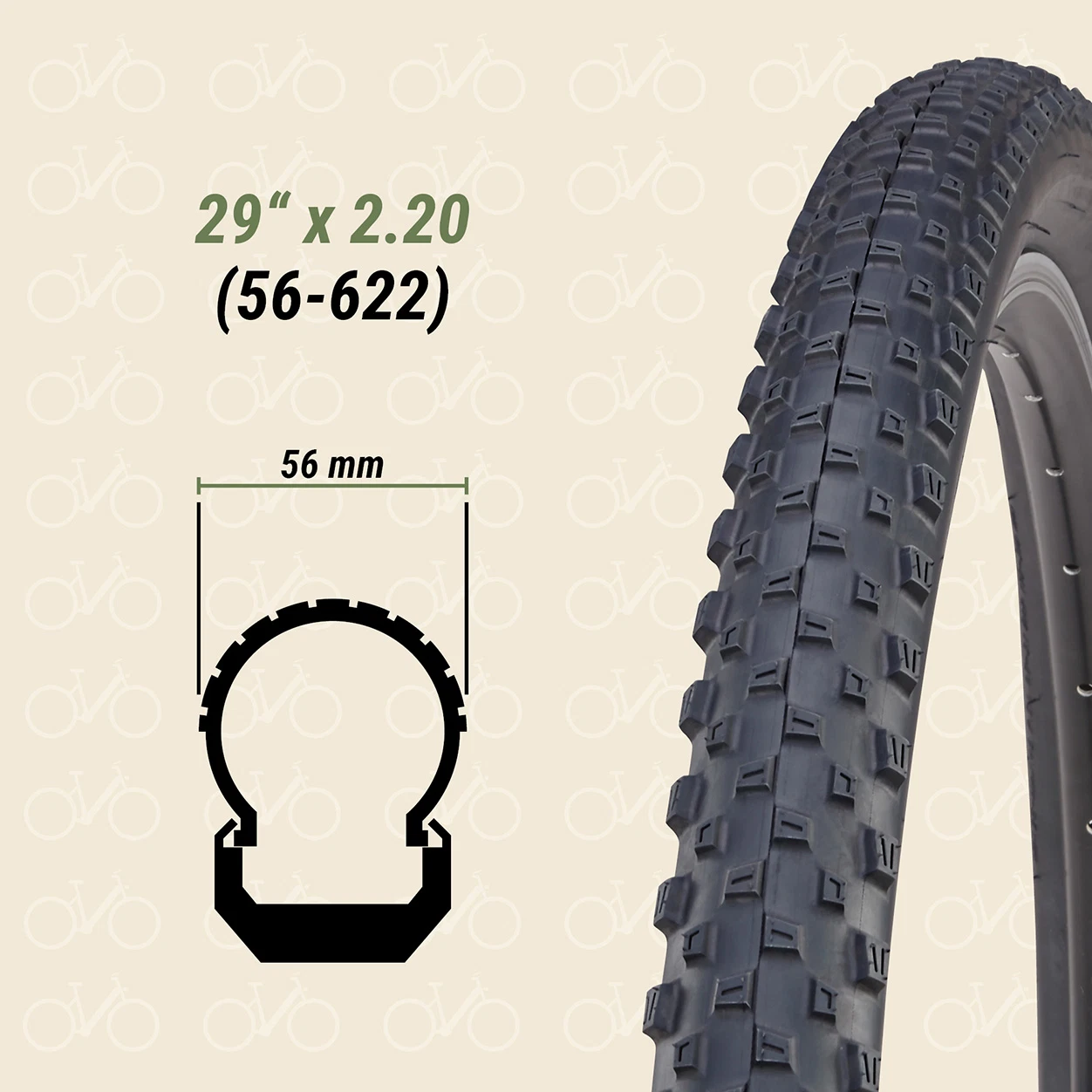 Reifen 29" x 2.20 (56-622)