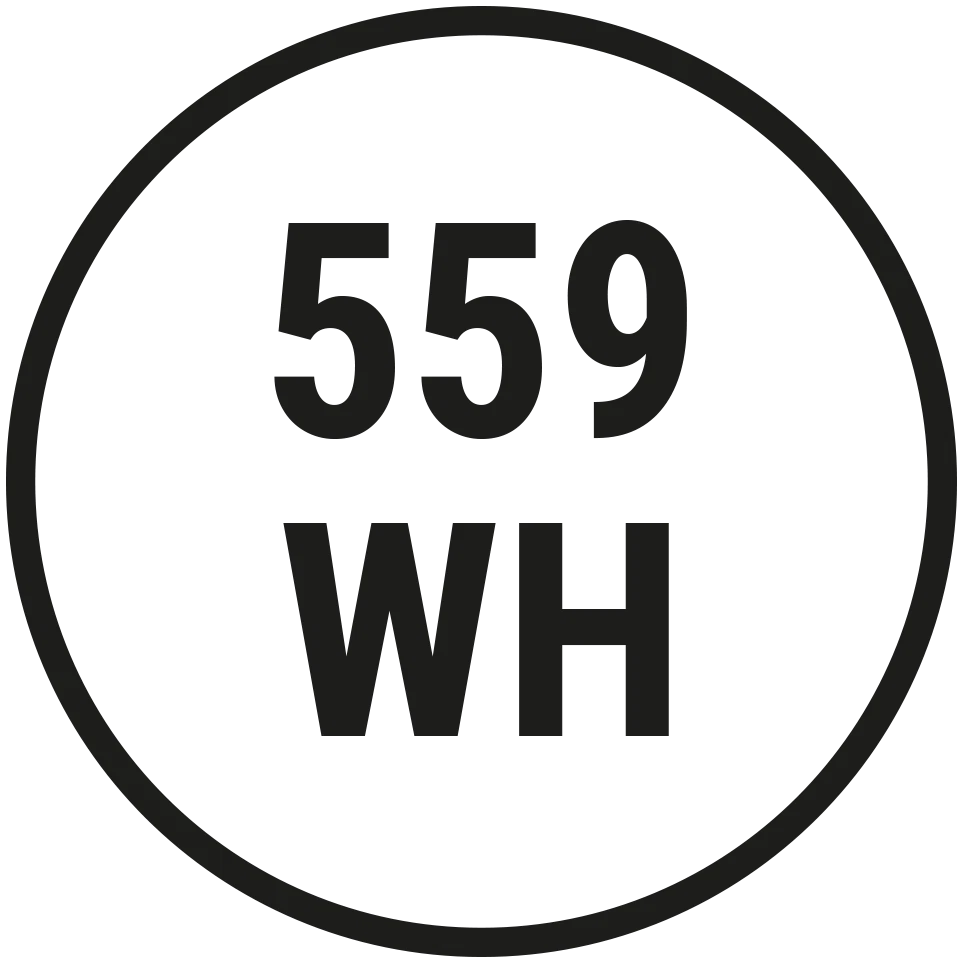 Icon 559 Wattstunden (rund)