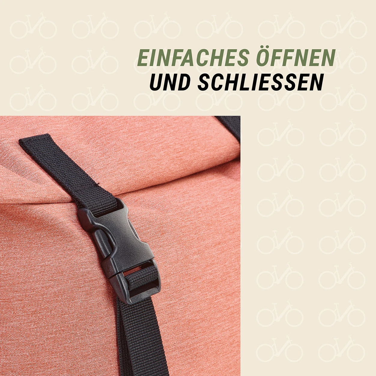 Seitenpacktasche rot (Aktion)