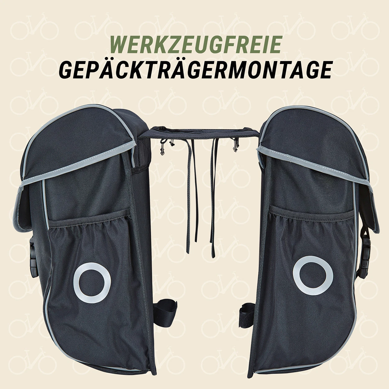 Doppelpacktasche schwarz