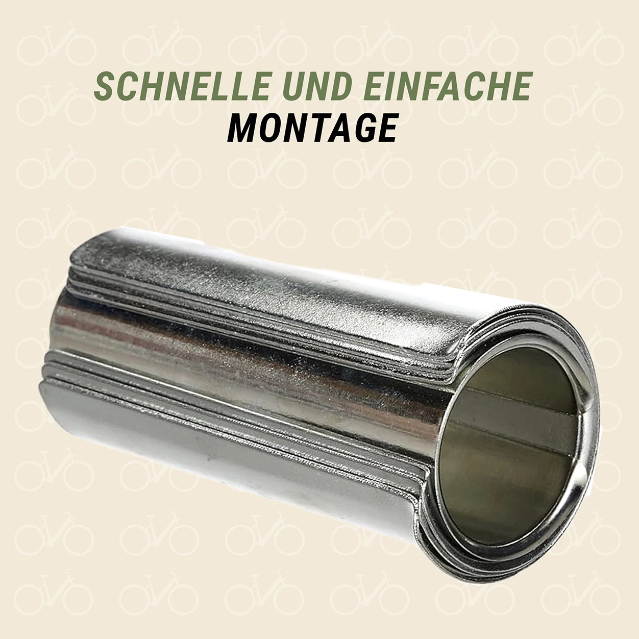 Distanzhülsen für Sattelstützen schnelle und einfache Montage - detailansicht