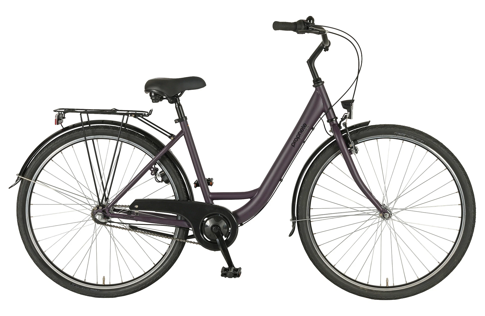 Geniesser 100 City Fahrrad - Planaufnahme auf weißem Grund