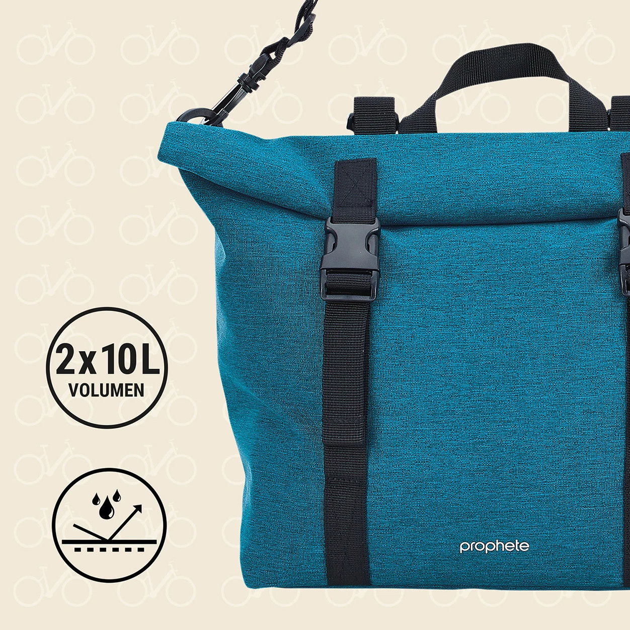 Doppelpacktasche blau (Aktion)
