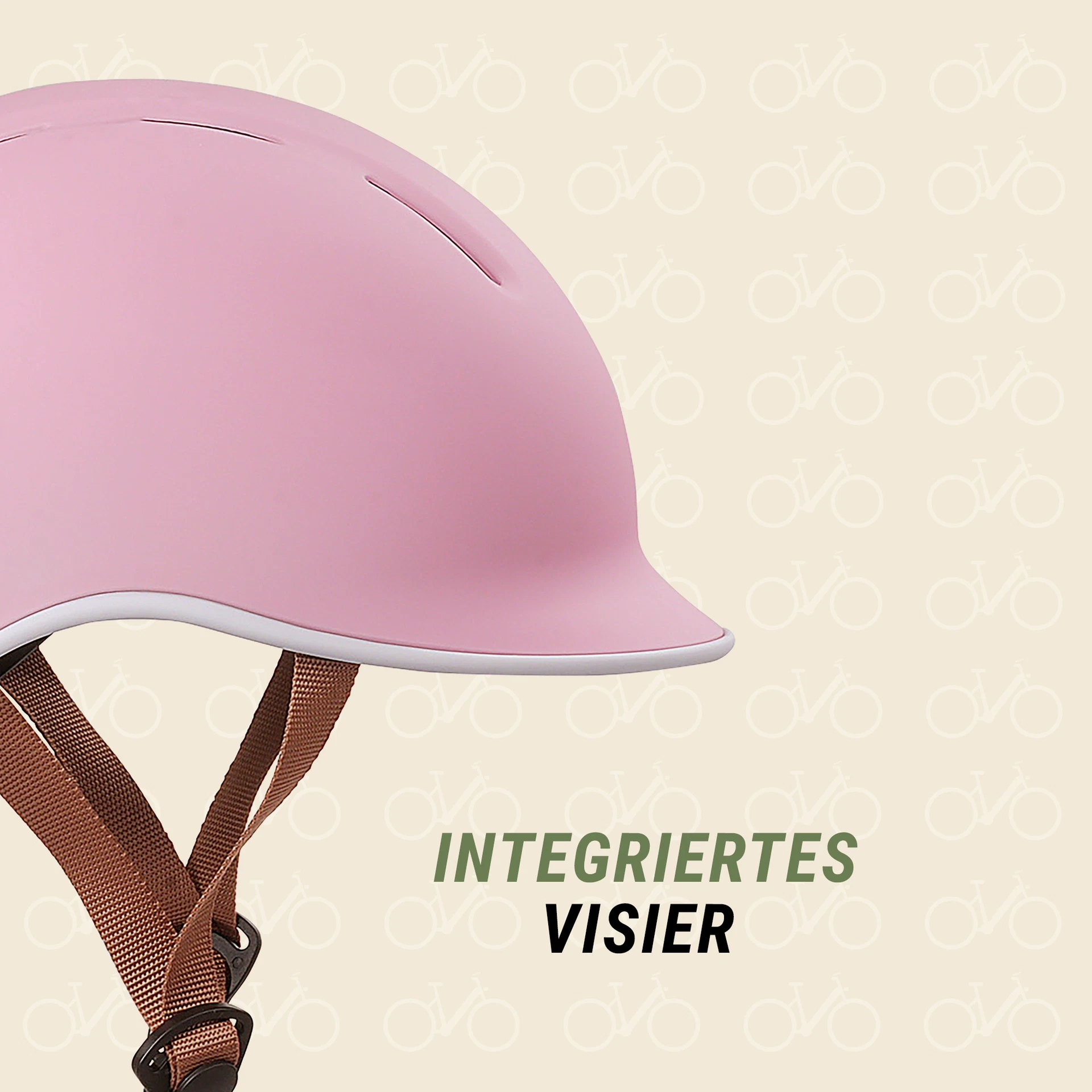 Kinder-Fahrradhelm Trio rosa