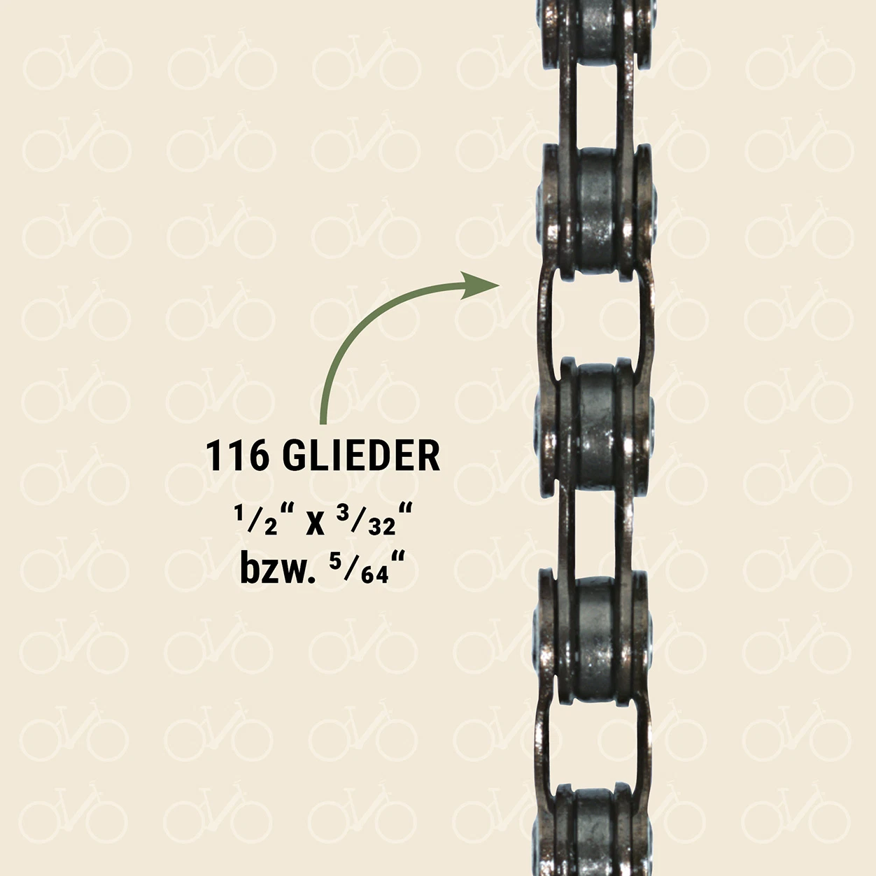 Fahrradkette für Kettenschaltung