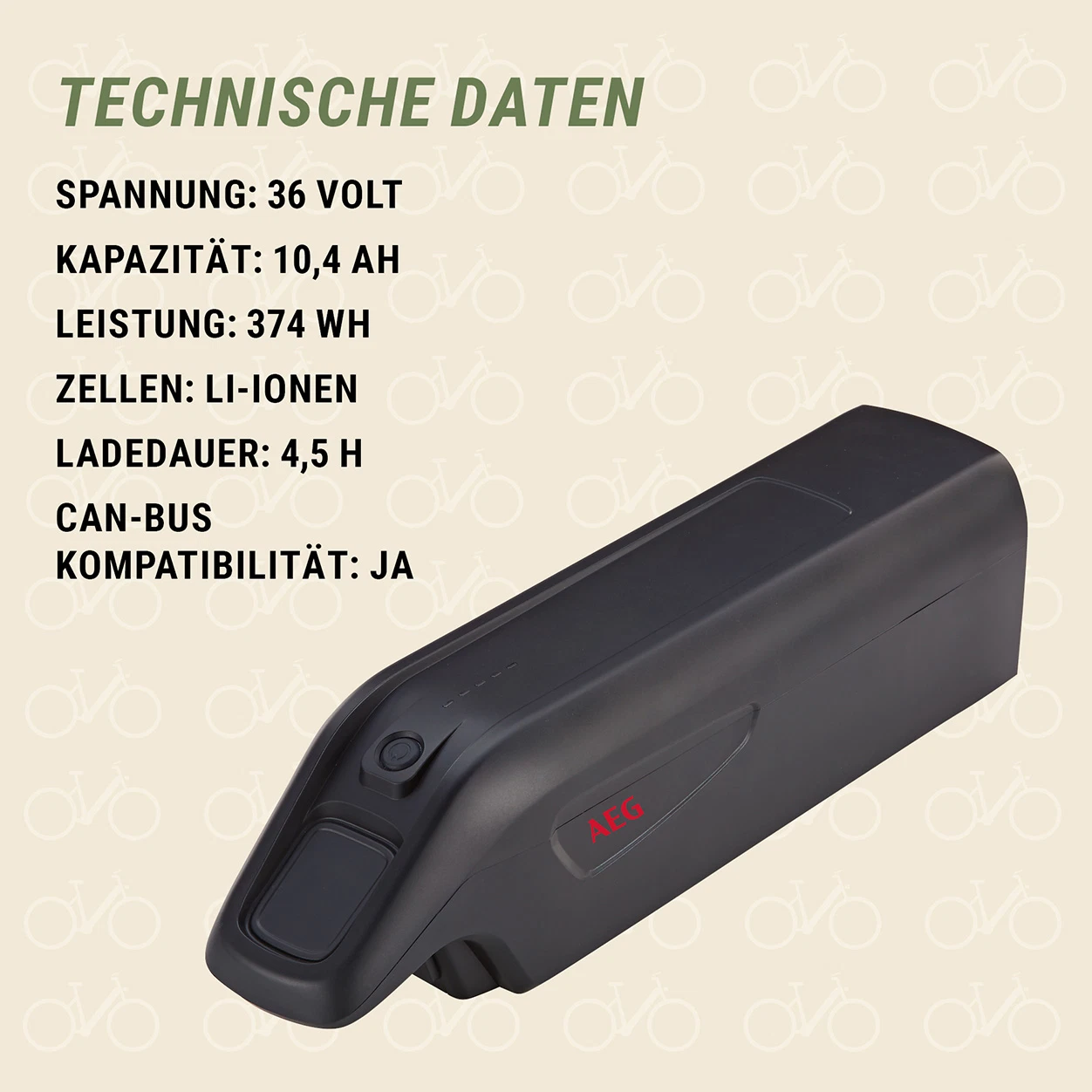 AEG Downtube Akku