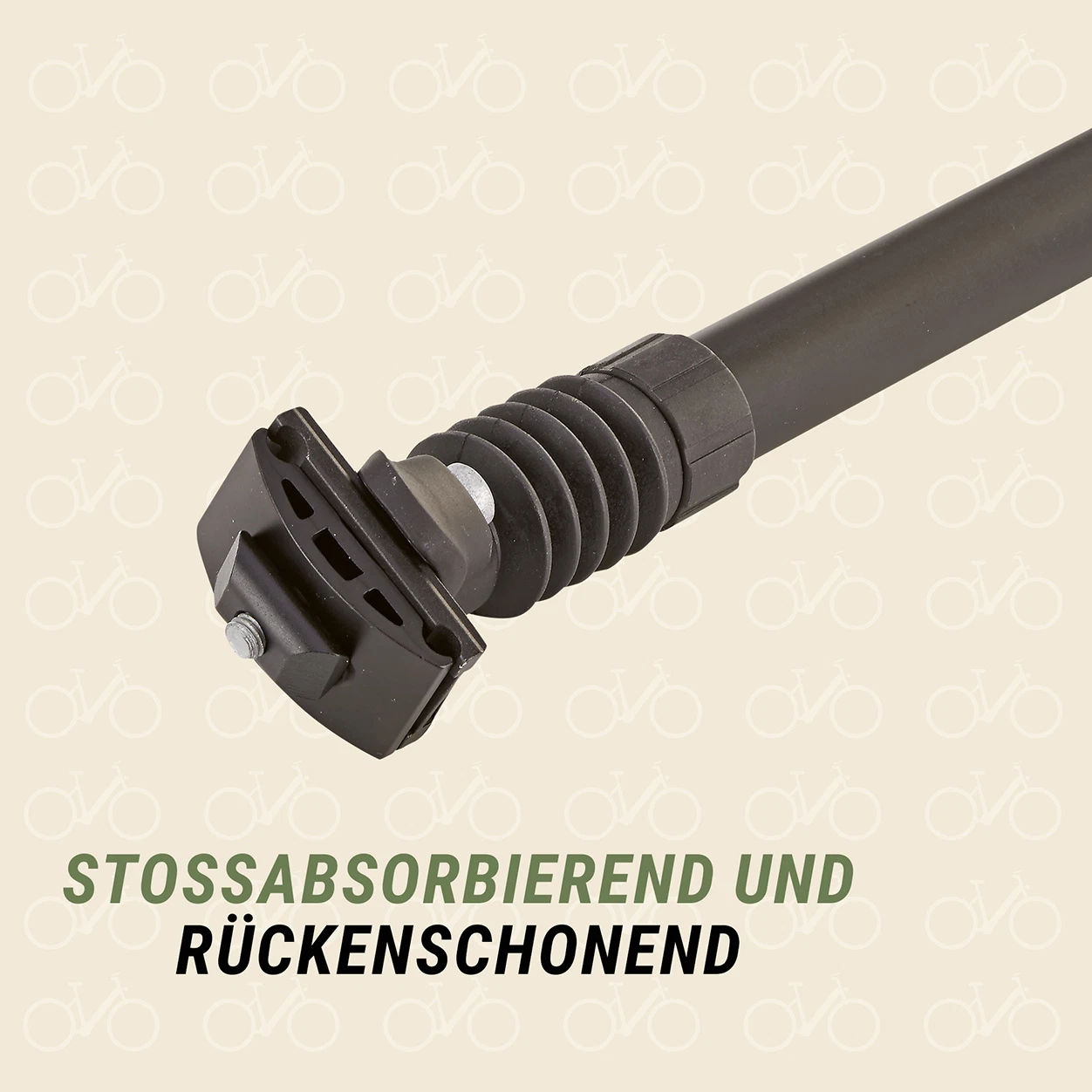 Patent Federsattelstütze stoßabsorbierend und rückenschonend - detailansicht