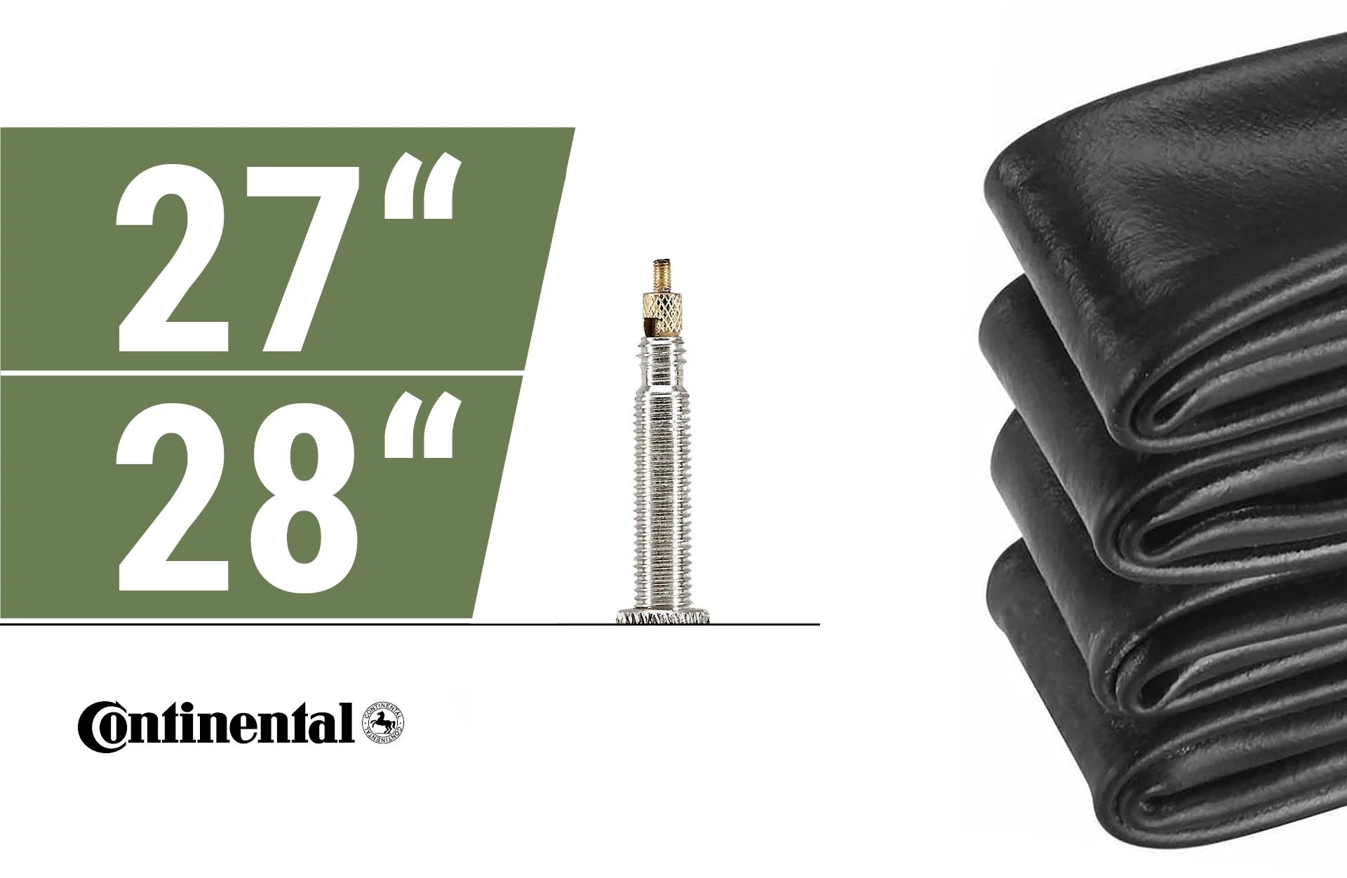 Continental Schlauch 27/28" auf weißem Grund