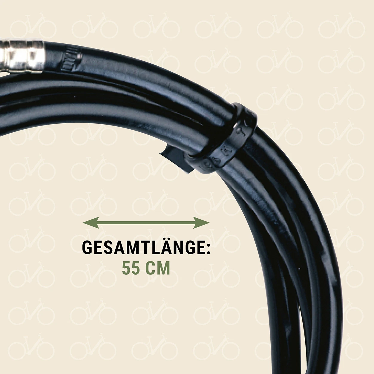 Bremszug Gesamtlänge 55 cm - Ansicht von vorne
