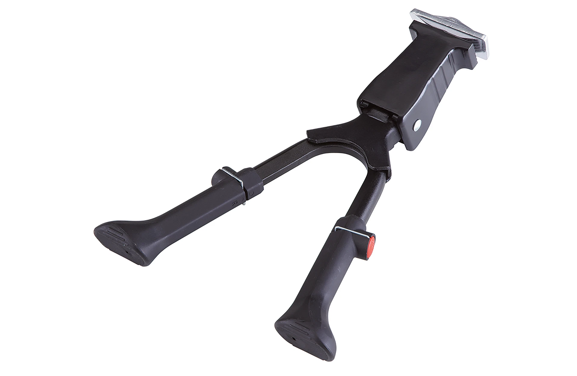 Fahrradständer - diagonale Ansicht auf weißem Grund