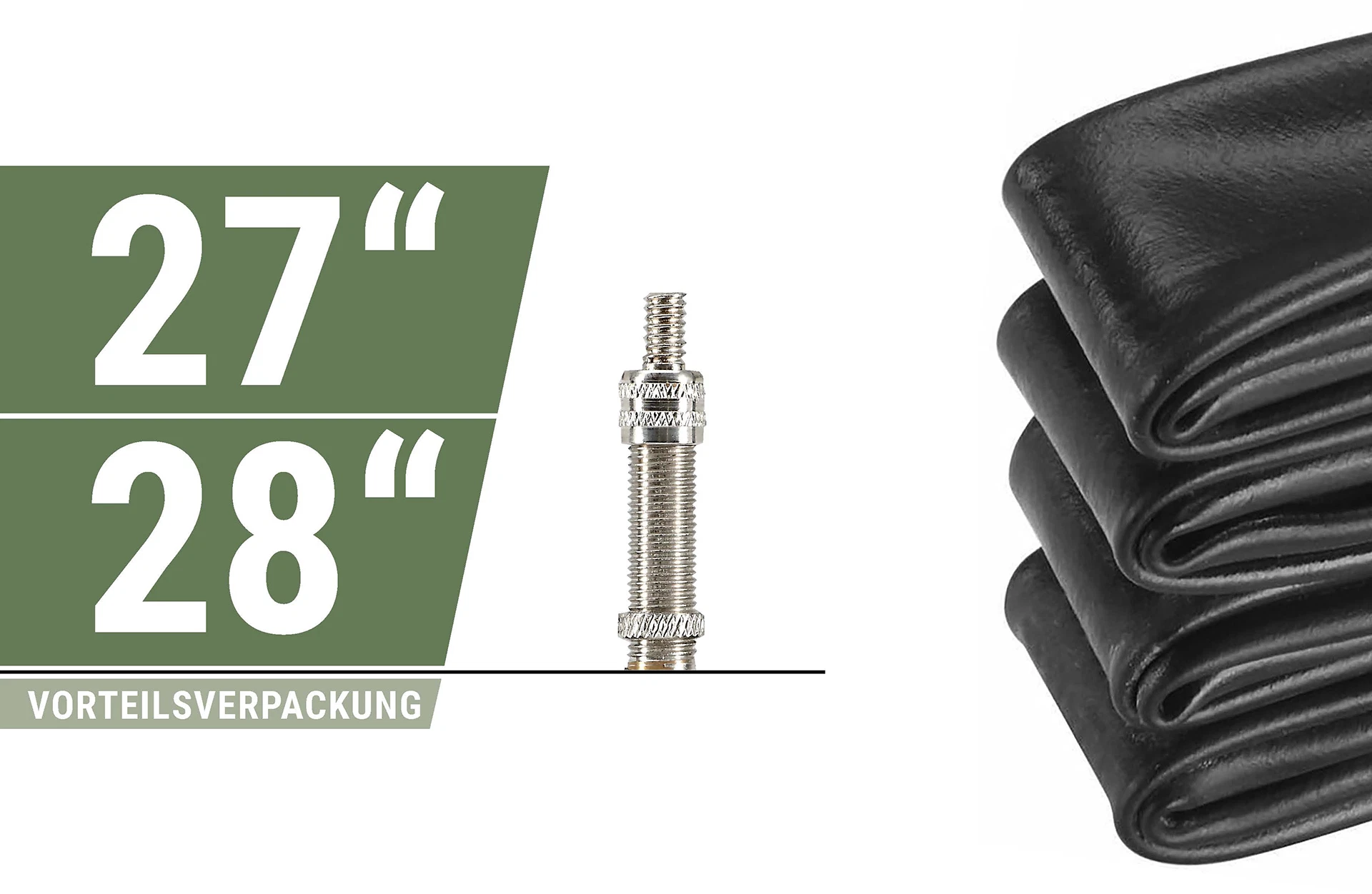 Gruppenschlauch 27"-28" (28/40-622/630), Autoventil