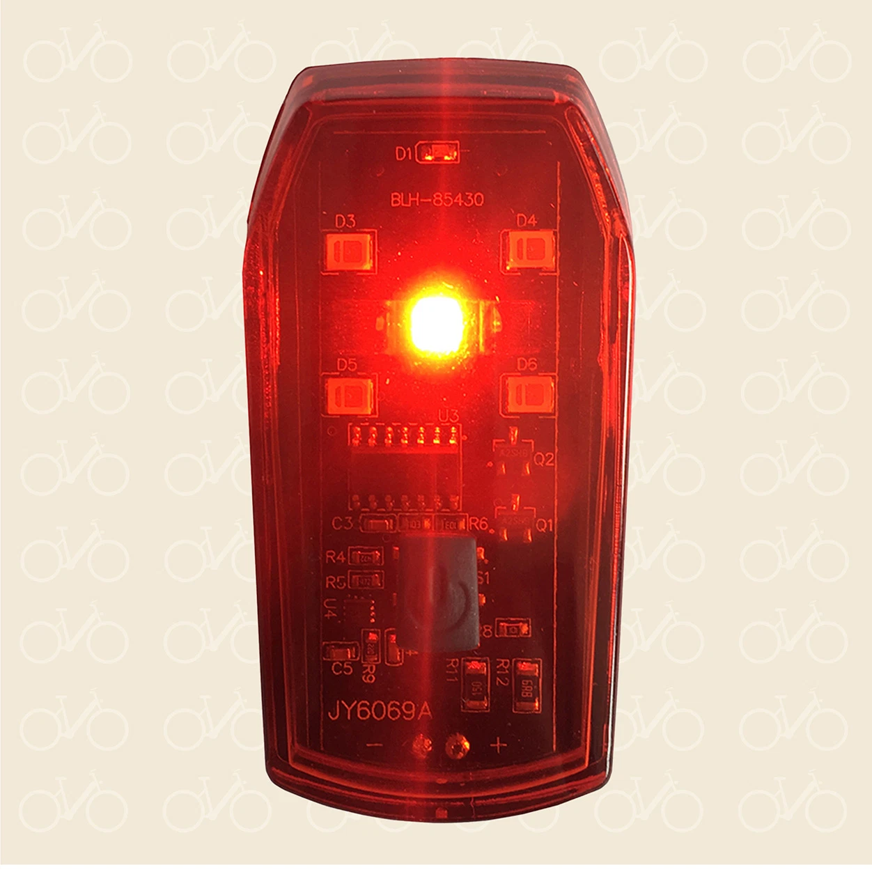 LED-Batterierücklicht mit Bremslicht