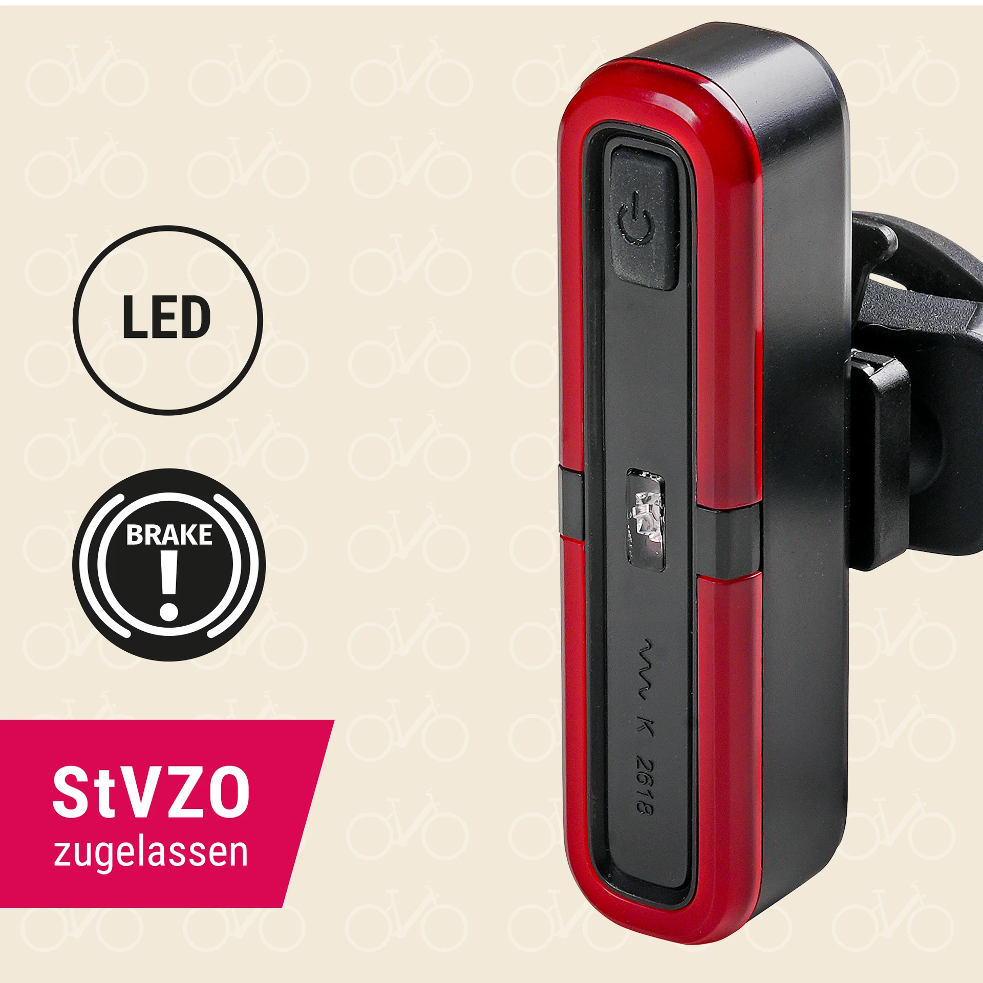 Rücklicht rot LED - seitliche Ansicht