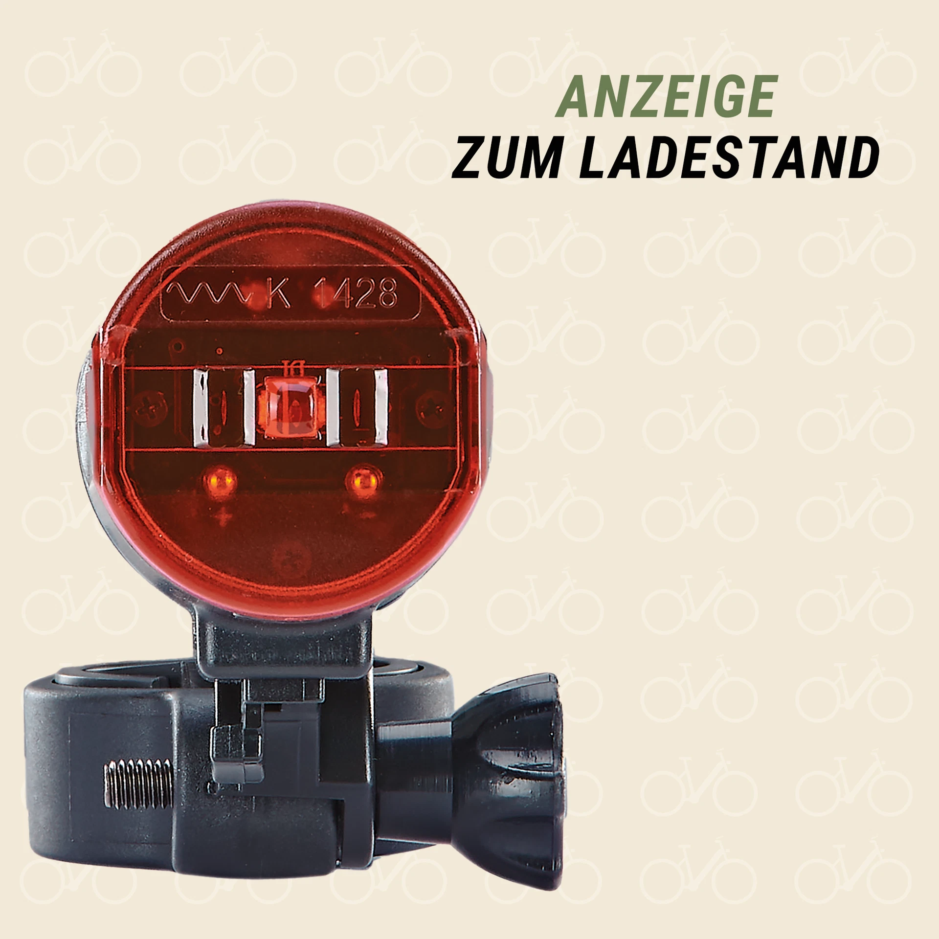 Beleuchtungsset Ladestands Anzeige - Ansicht von vorne