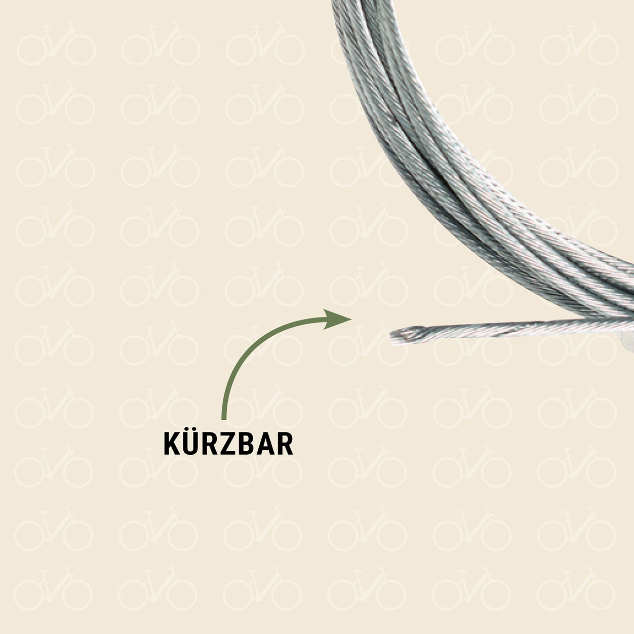 Bremszug silber Fahrrad kürzbar
