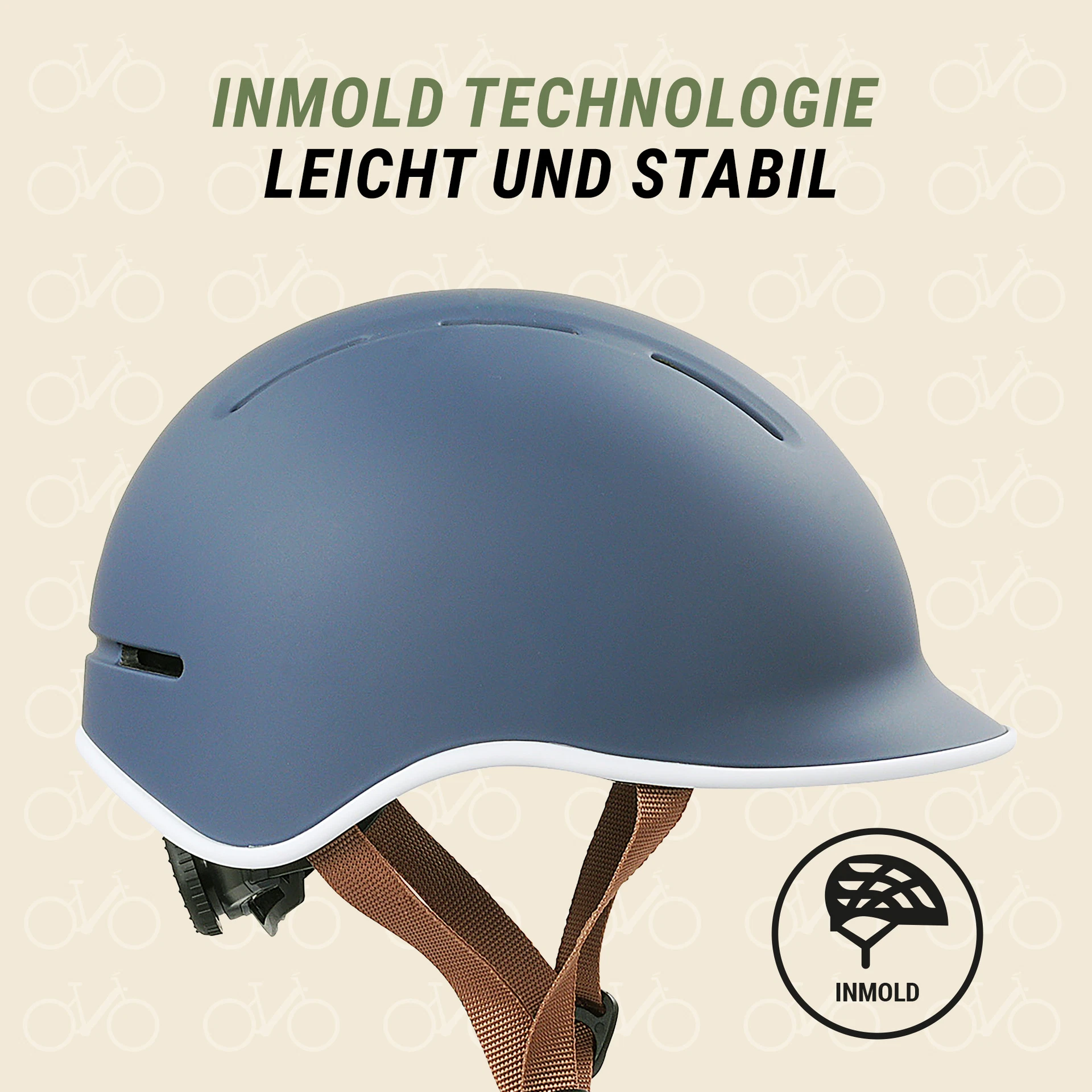 Kinder-Fahrradhelm Trio blau