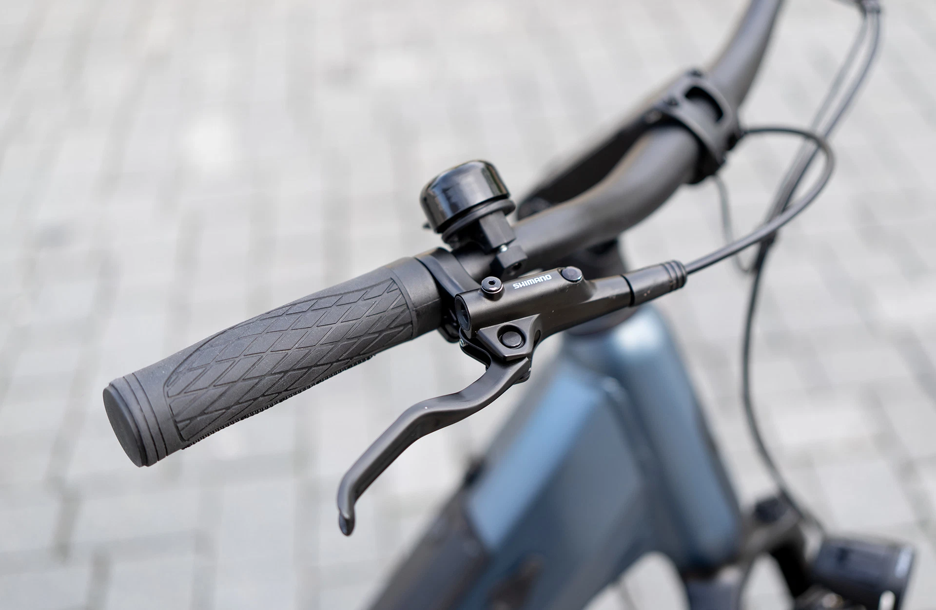 E-Bike Hansa donnerblau - Detailansicht Griffe