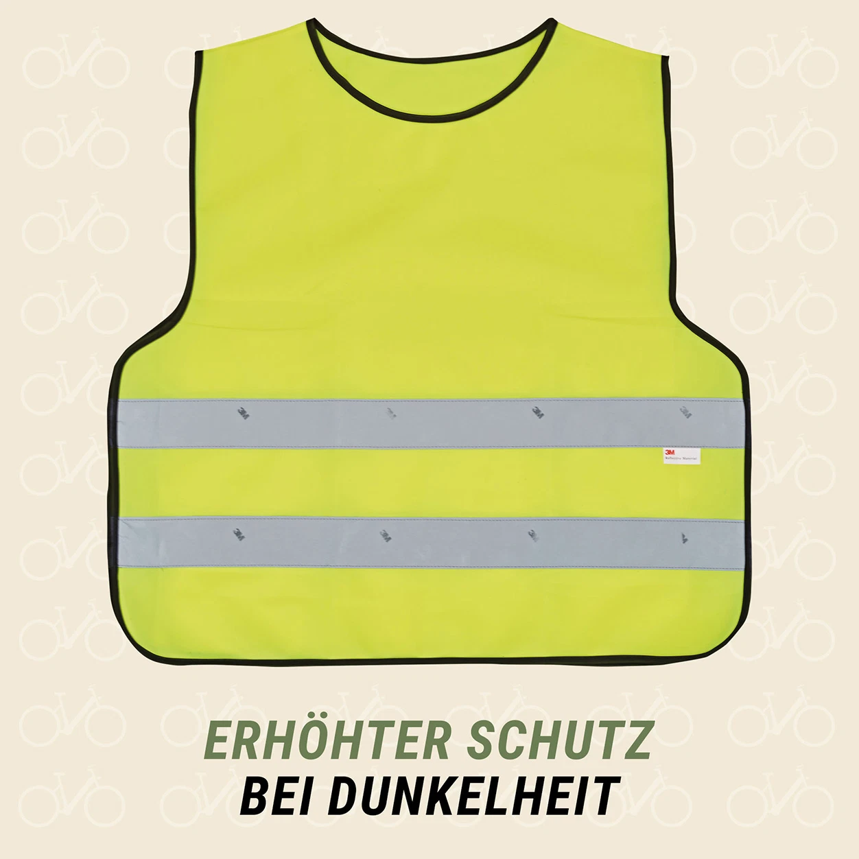 Sicherheitsweste Kinder Schutz bei Dunkelheit - Ansicht von Vorne