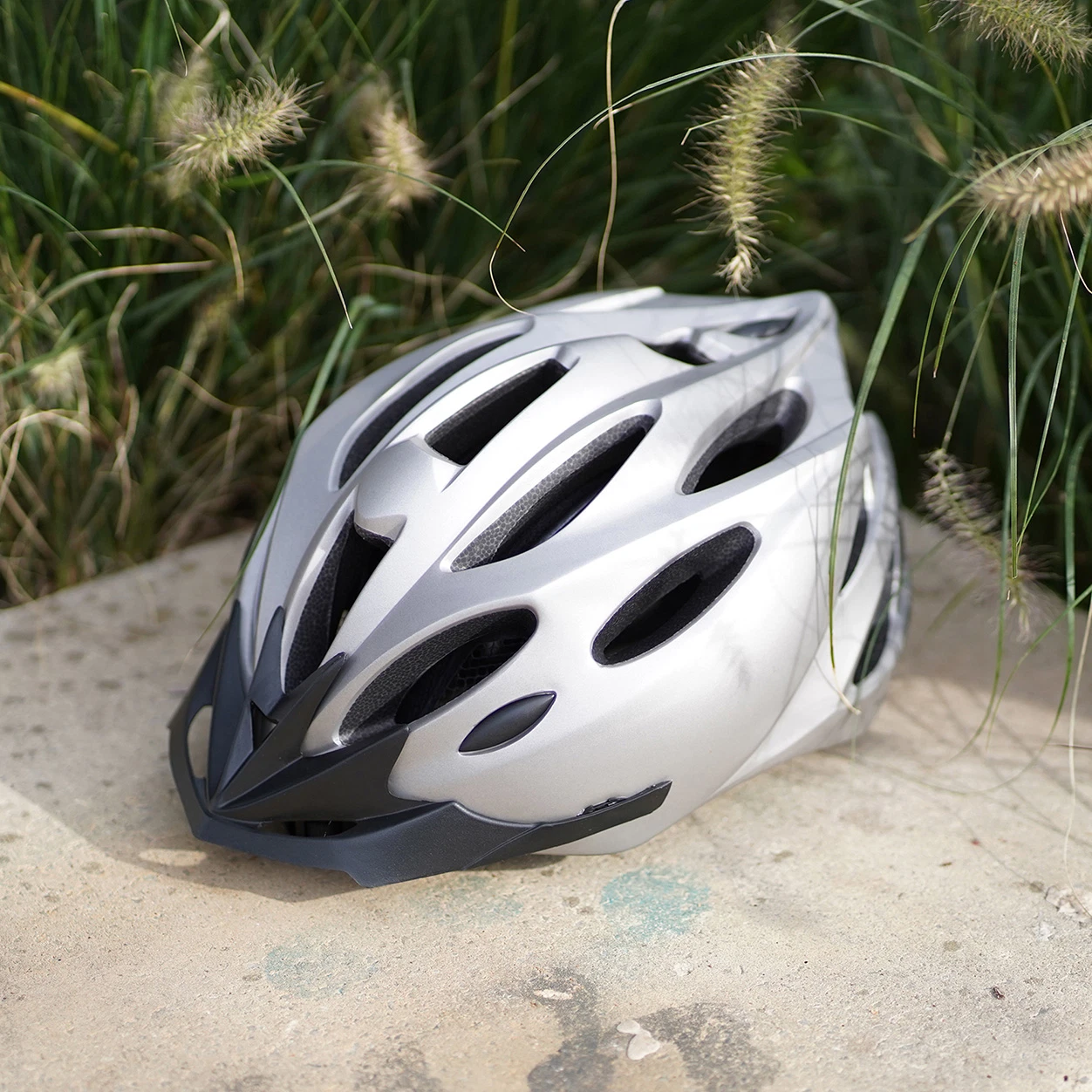 Fahrradhelm silver