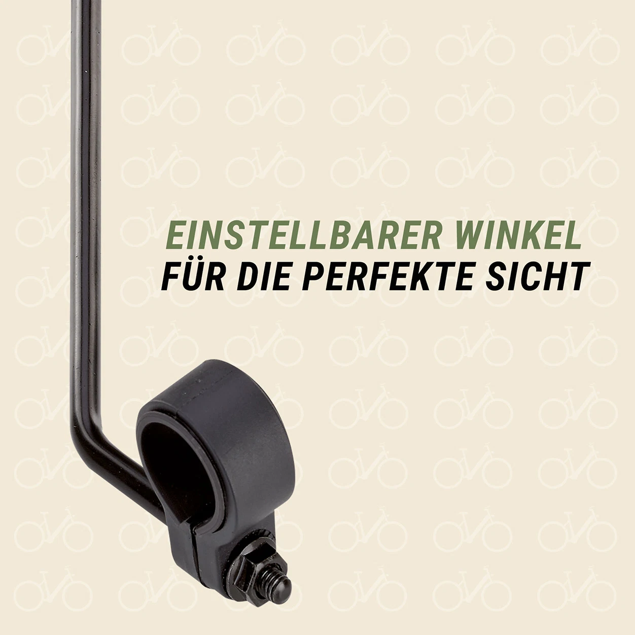 Fahrradspiegel einstellbarer Winkel - detailansicht