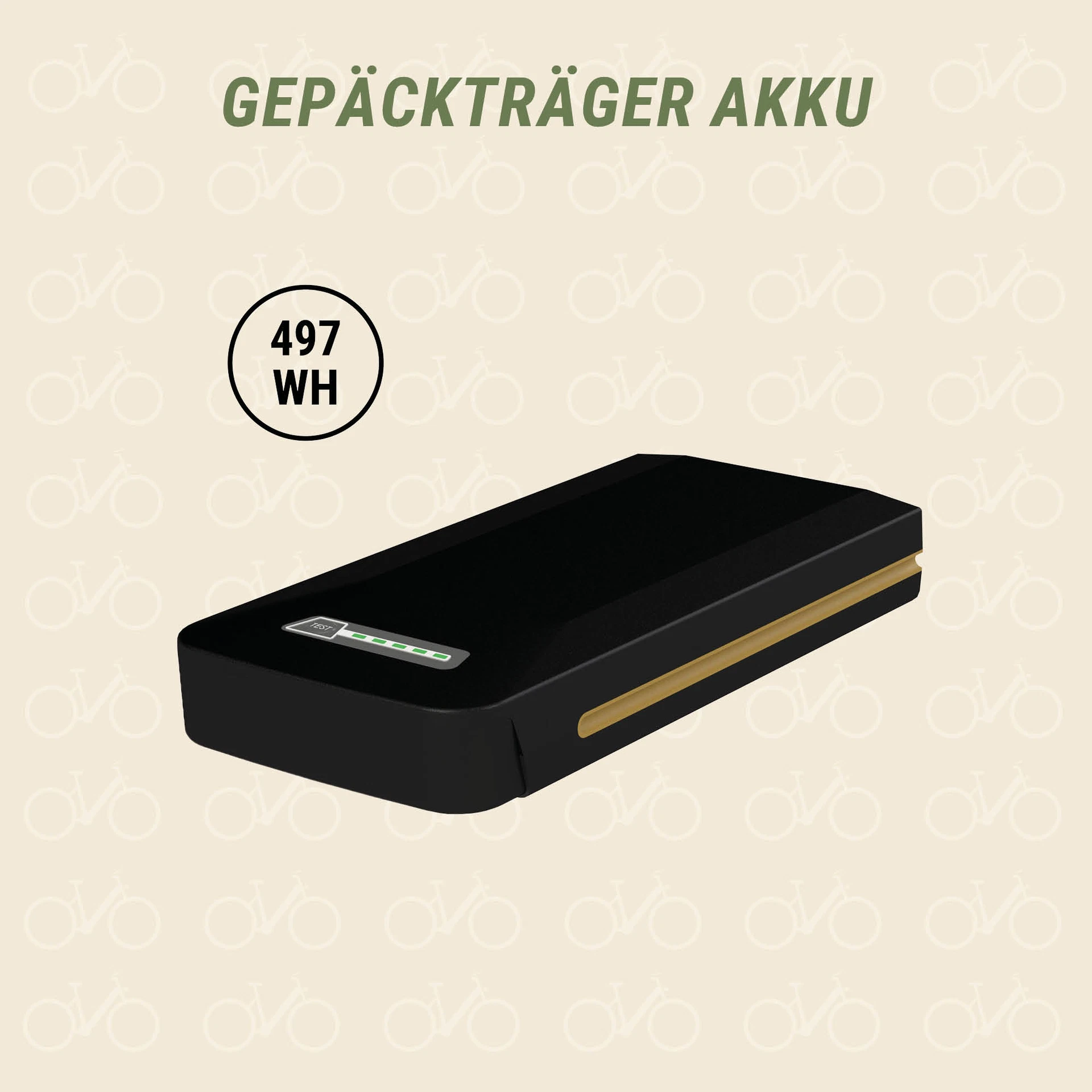 Gepäckträger Akku