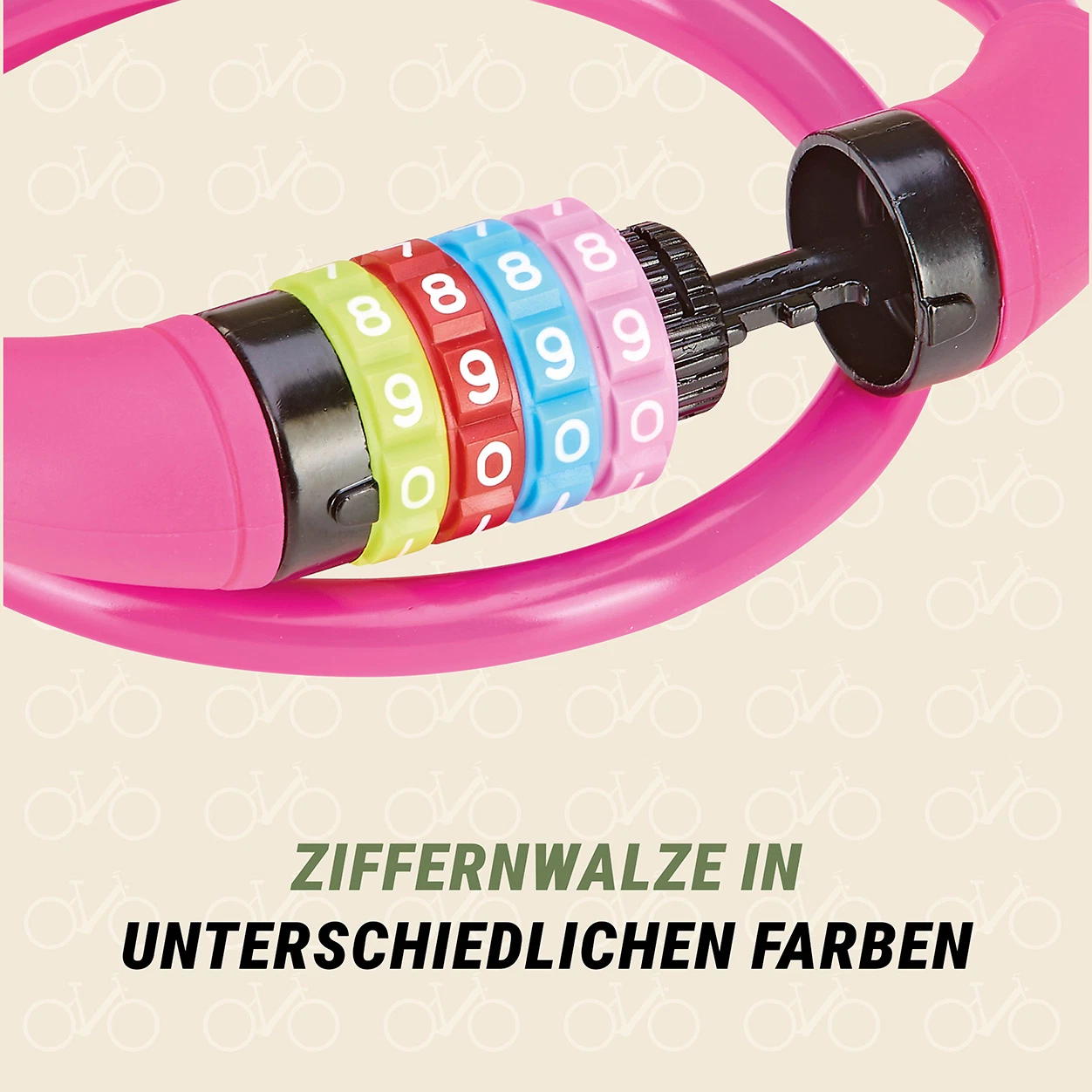 Kabelschloss pink