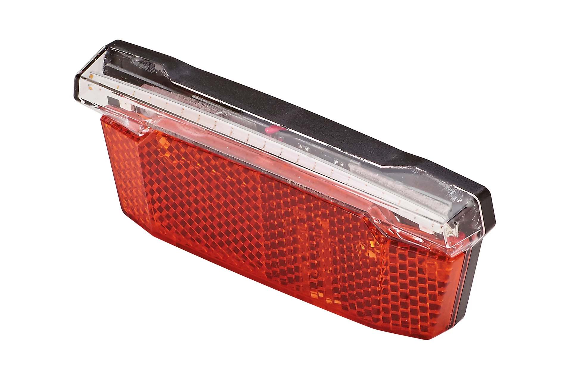 Rücklicht mit Bremslicht - diagonale Ansicht auf weißem Grund