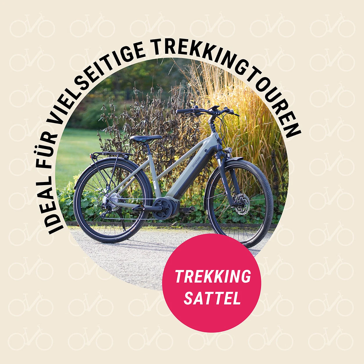 Gesundheitssattel Trekking "Medicus" Trekking Sattel ideal für vielseitige Trekkingtouren - Fahrrad im freien