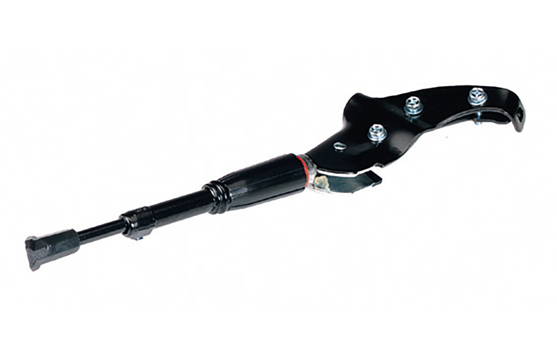 Fahrradständer - diagonale Ansicht auf weißem Grund