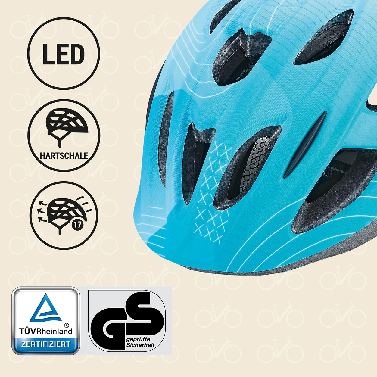 Kinder-Fahrradhelm blue