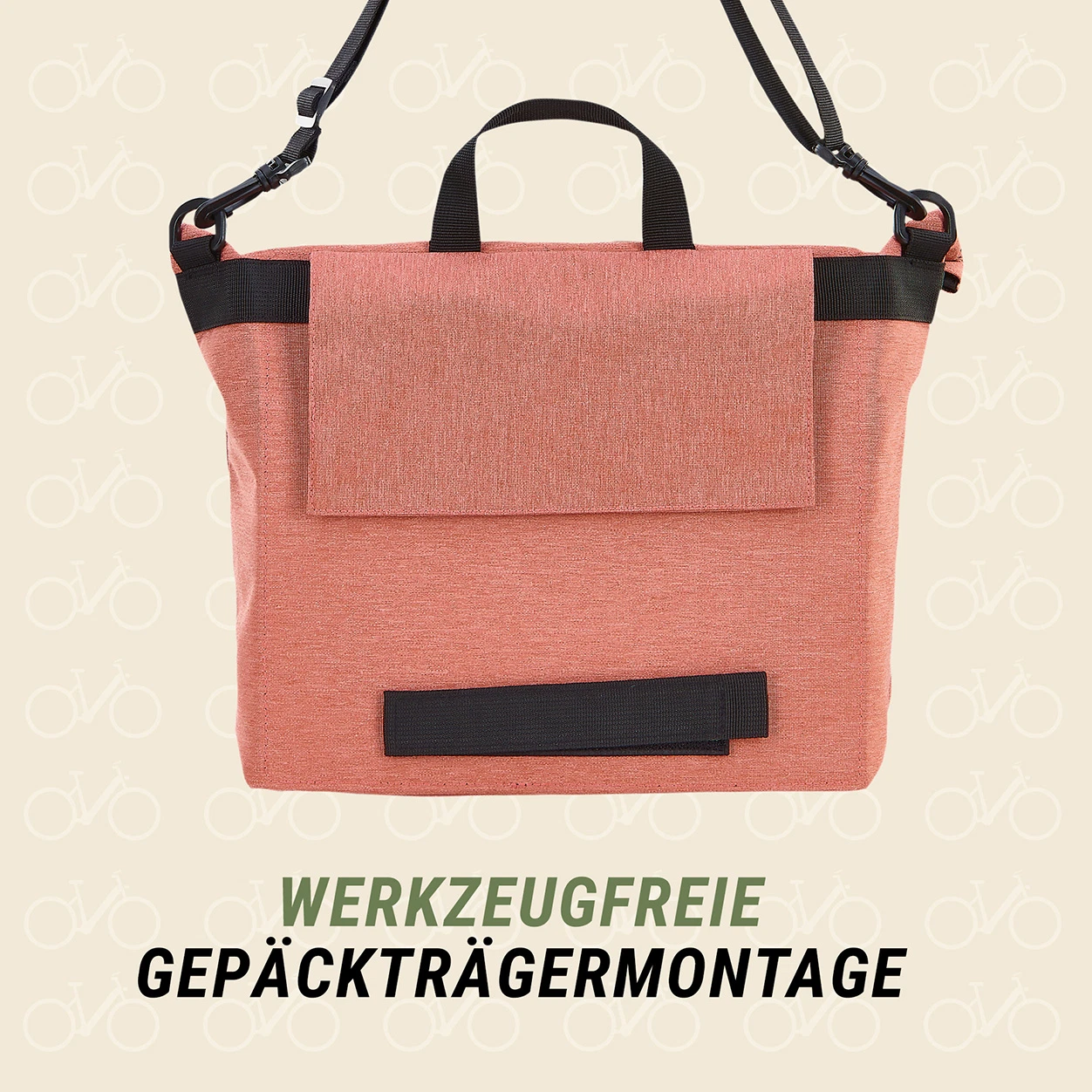Seitenpacktasche rot (Aktion)