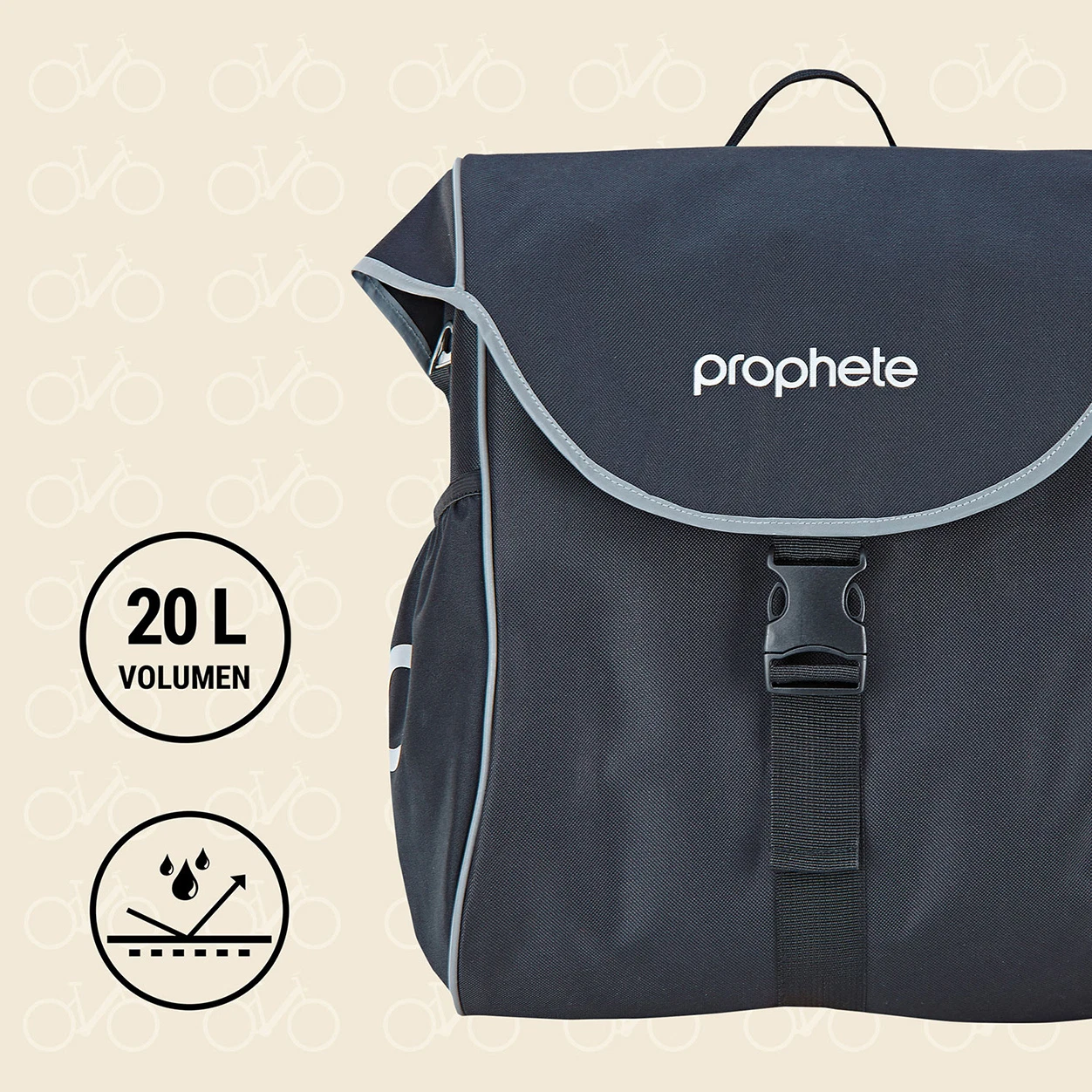 Seitenpacktasche flap