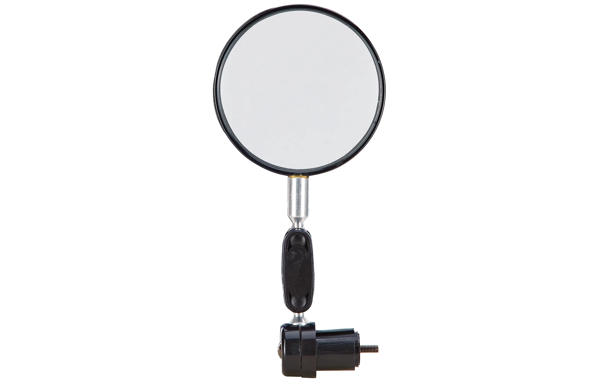 Fahrradspiegel rund - Ansicht von vorne auf weißem Grund