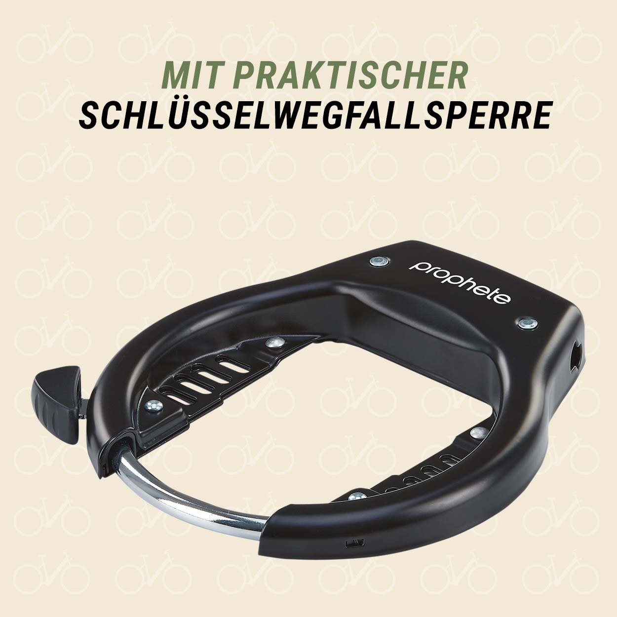 Vollansicht diagonal (geschlossen) mit Fokus auf Schlüsselwegfallsperre