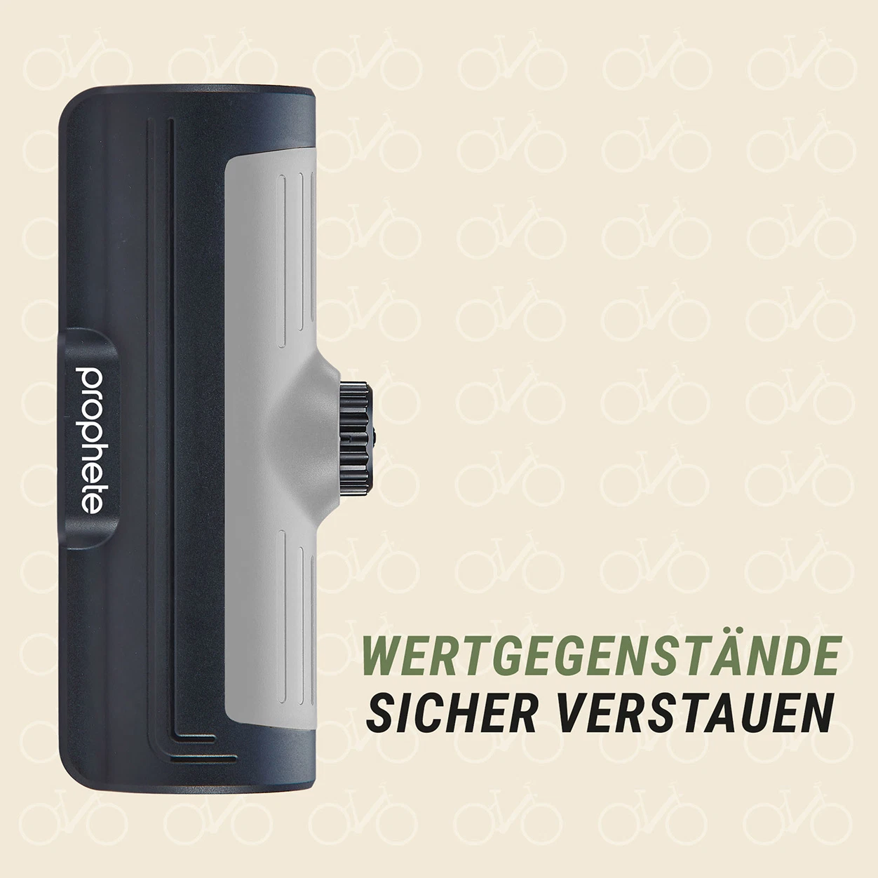 Bike Safe Wertgegenstände verstauen - seitliche Ansicht