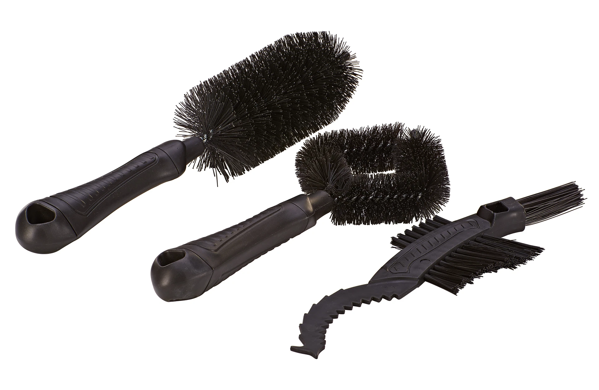 Reinigungsbrüsten- Set - Ansicht von oben auf weißem Grund